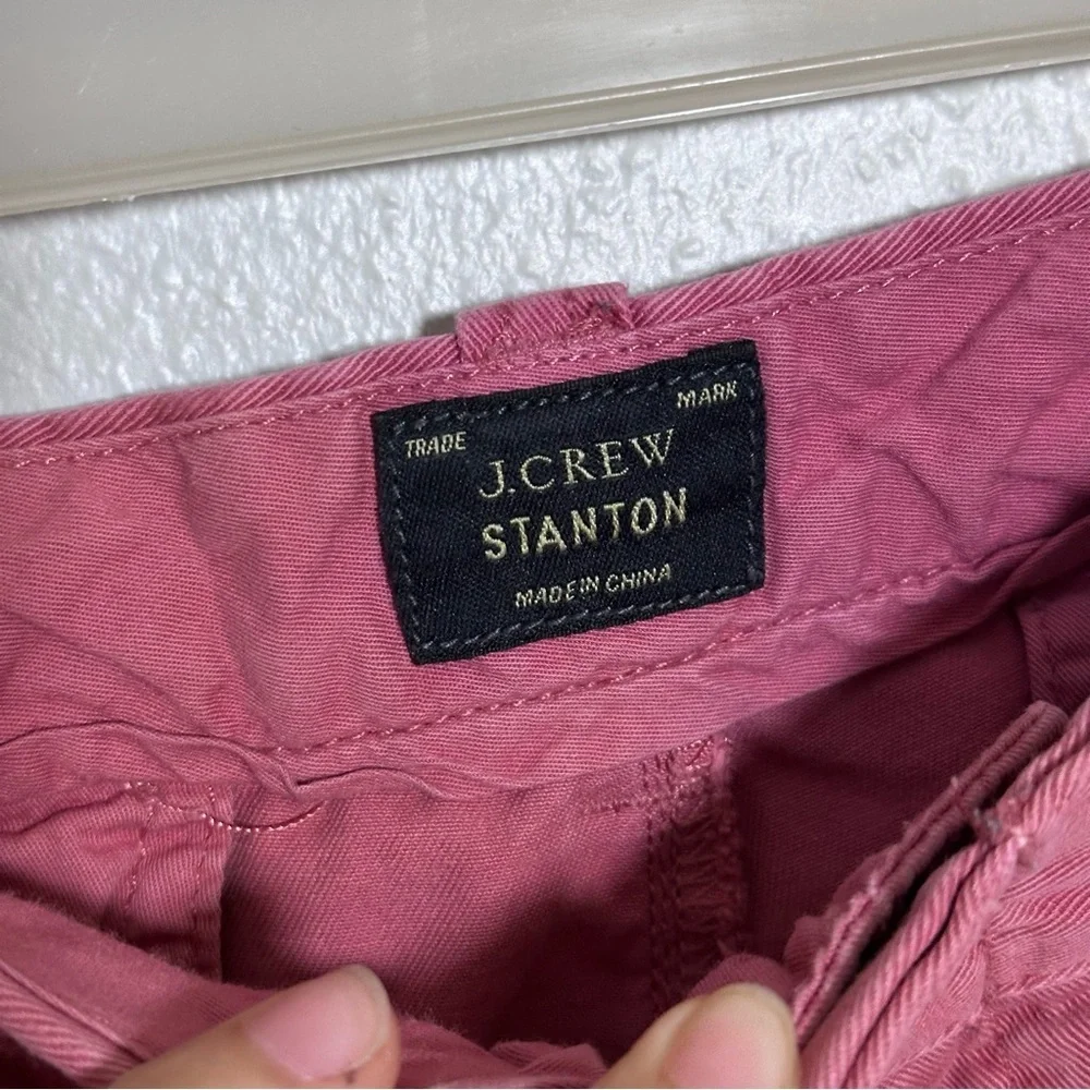J.Crew Men Pink Twill Stanton Chino‎ Shorts Classic Fit size 32.